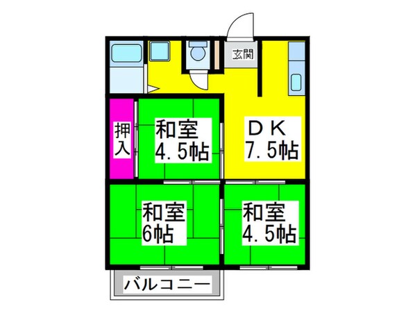 東雲荘の物件間取画像